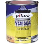 Vopsea Alchidica Lucioasa Pitura 0.6L, Alb Polar, Pentru Lemn/ Metal/ Zidarie, Interior/ Exterior