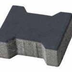 Pavaj Dublu T 6 cm, Symm 02, 20 x 16,5 x 6 cm, Antracit, Symmetrica