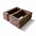 Element Stalp Gard Gardeo 16 cm Symm 81, 380 x 380 x 160 mm Gri, Symmetrica