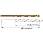 Burghiu Pentru Metal, 3.0 mm, HSS Acoperit cu Nitrura de Titan, Lumytools LT21530