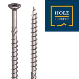 Surub Lemn, 6 x 80 mm SNK680, Autofiletant, Cap Plat, TX30, Din Otel, Zincat Alb, Holz Technic